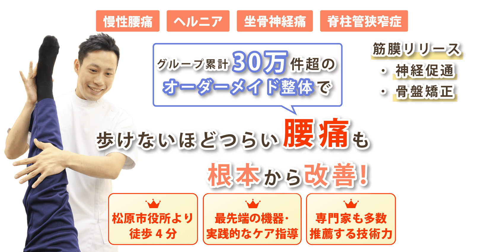 松原市で腰痛の改善なら心身堂鍼灸整骨院・整体院